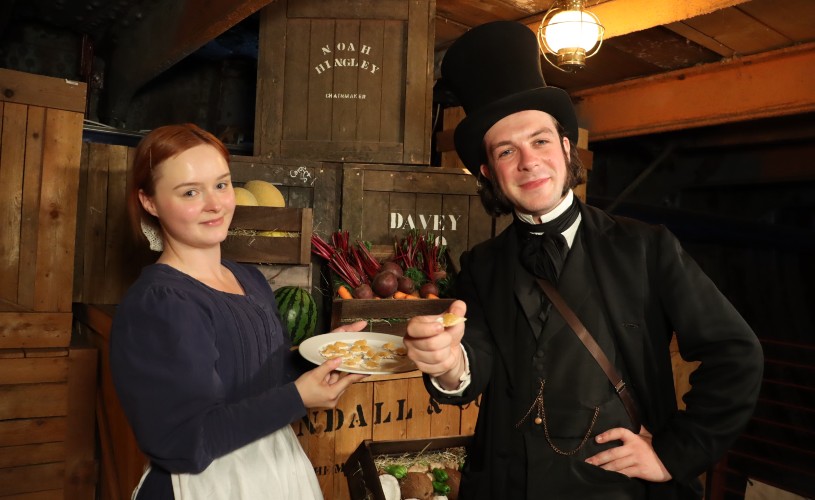 Mr Brunel tries the Dishes of Discovery on the SS Great Britain